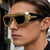 Damen Sonnenbrille mit einzigartigem Kettenrahmen Karnz