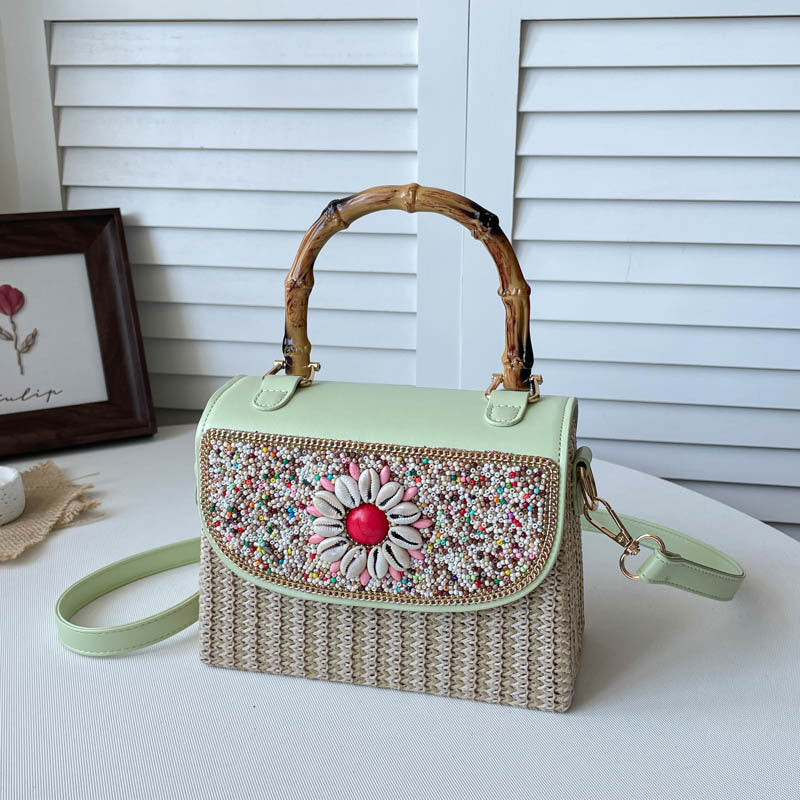 Bestickete Mini-Handtasche