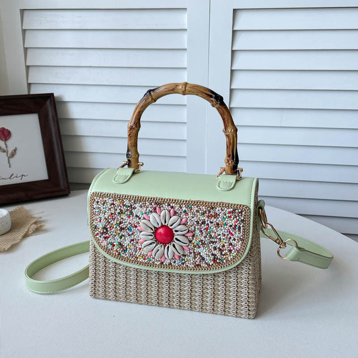 Bestickete Mini-Handtasche