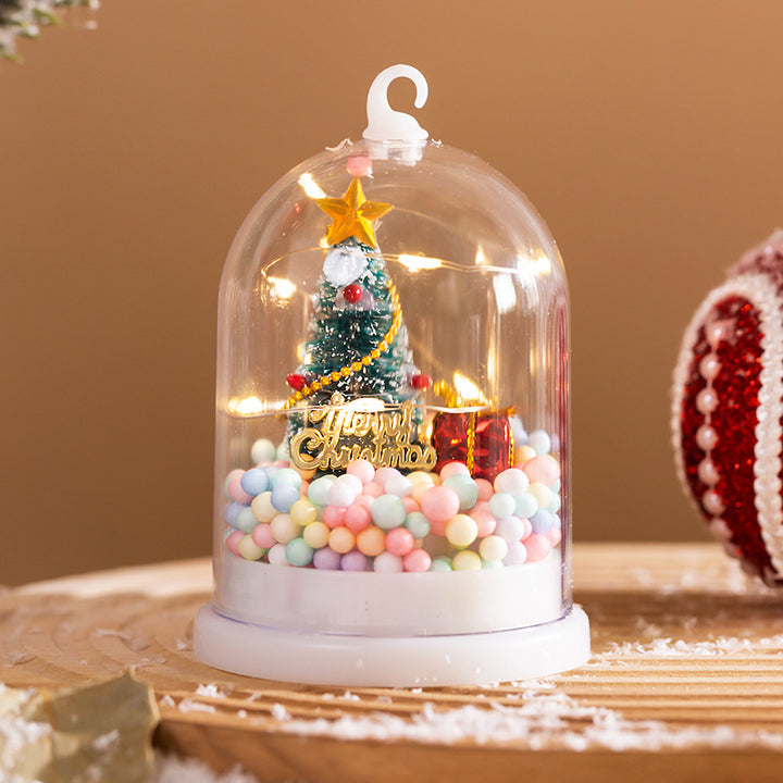 Deko-Laterne mit Weihnachtsmotiv