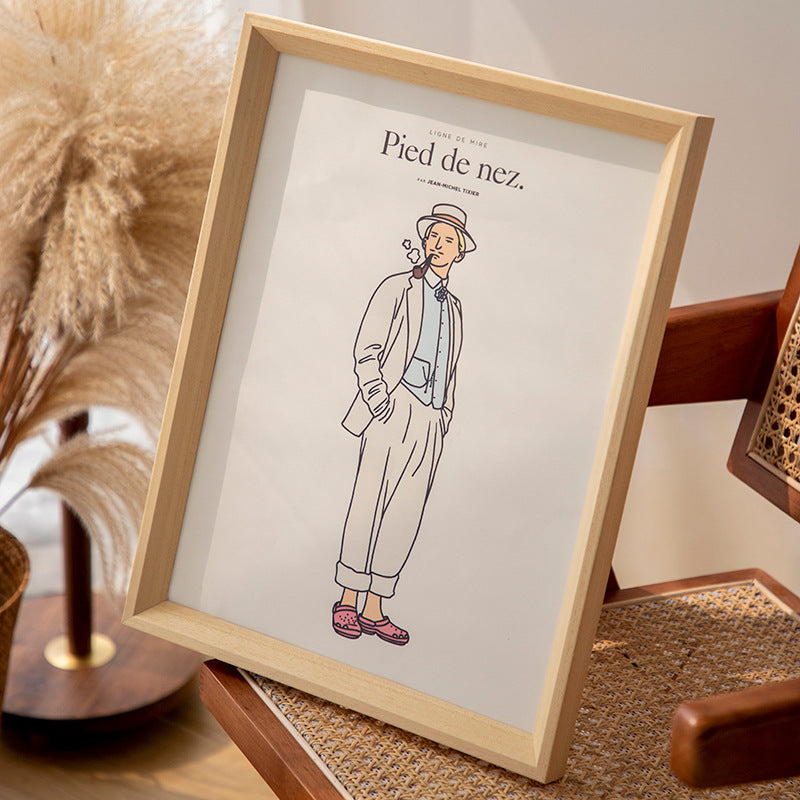 Künstlerische Modeillustrationsrahmen
