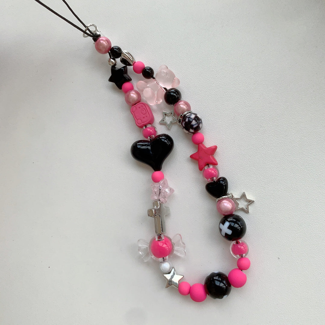 Farbenfrohes Perlen Charm Armband Karnz