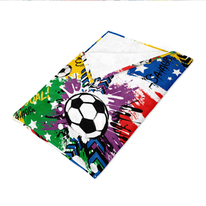 Fußball-Themen Fleece-Decke