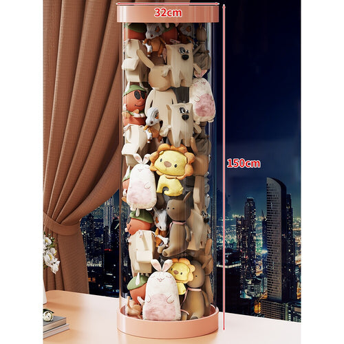 Hohe klare Acryl-Plüschspielzeug-Display-Turm-Organizer