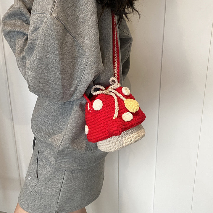Adorable Fun Pilz Häkel-Rucksack