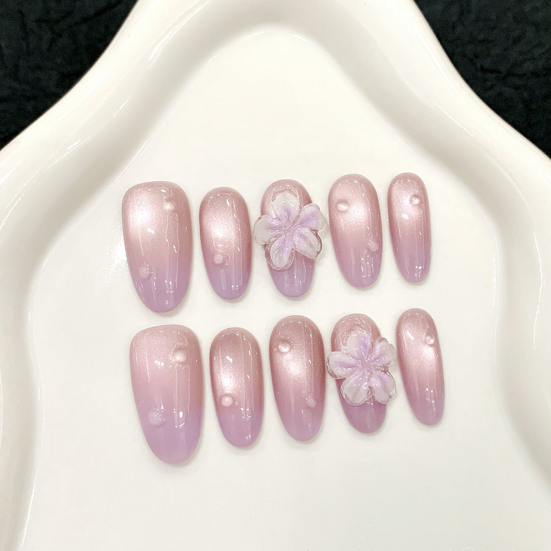 Blumenschnippel-Press-On-Nagelset 1791773887