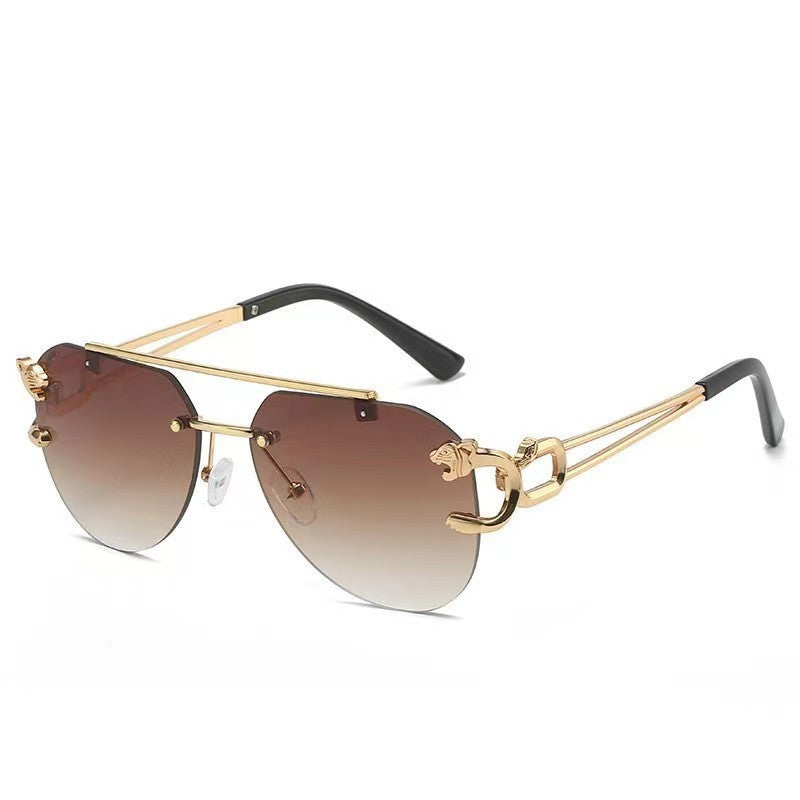 Damen Designer Sonnenbrille mit einzigartigem tierischen Akzent Karnz