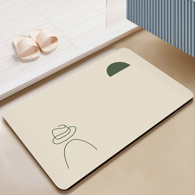 Minimalistische künstlerische Fußmatte