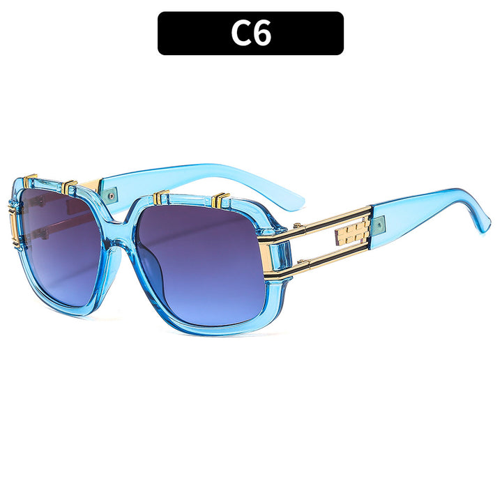 Elegante Schildpatt-Quadratrahmen-Sonnenbrille