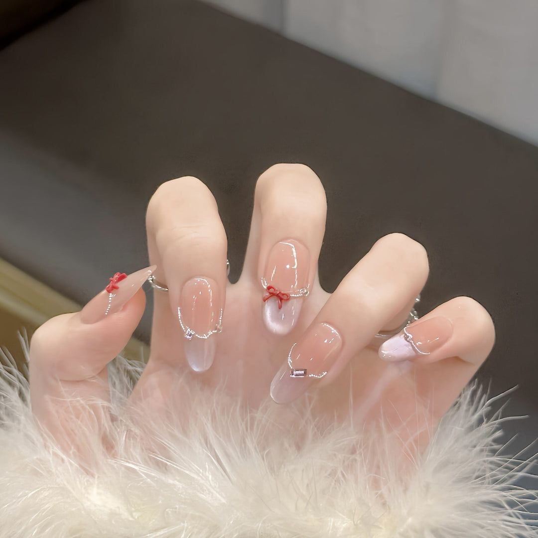 Glänzendes Ombré Press-On Nagelset
