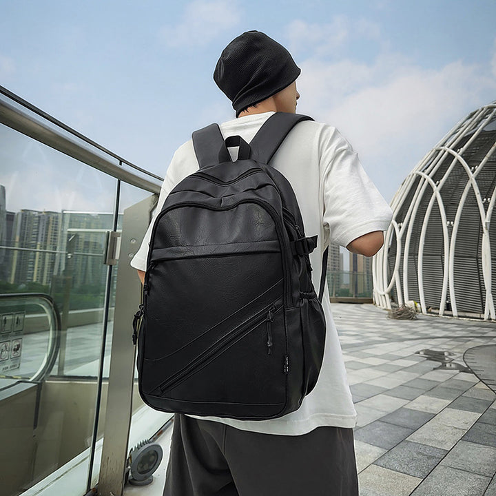 Premium Leder Laptop Rucksack Karnz