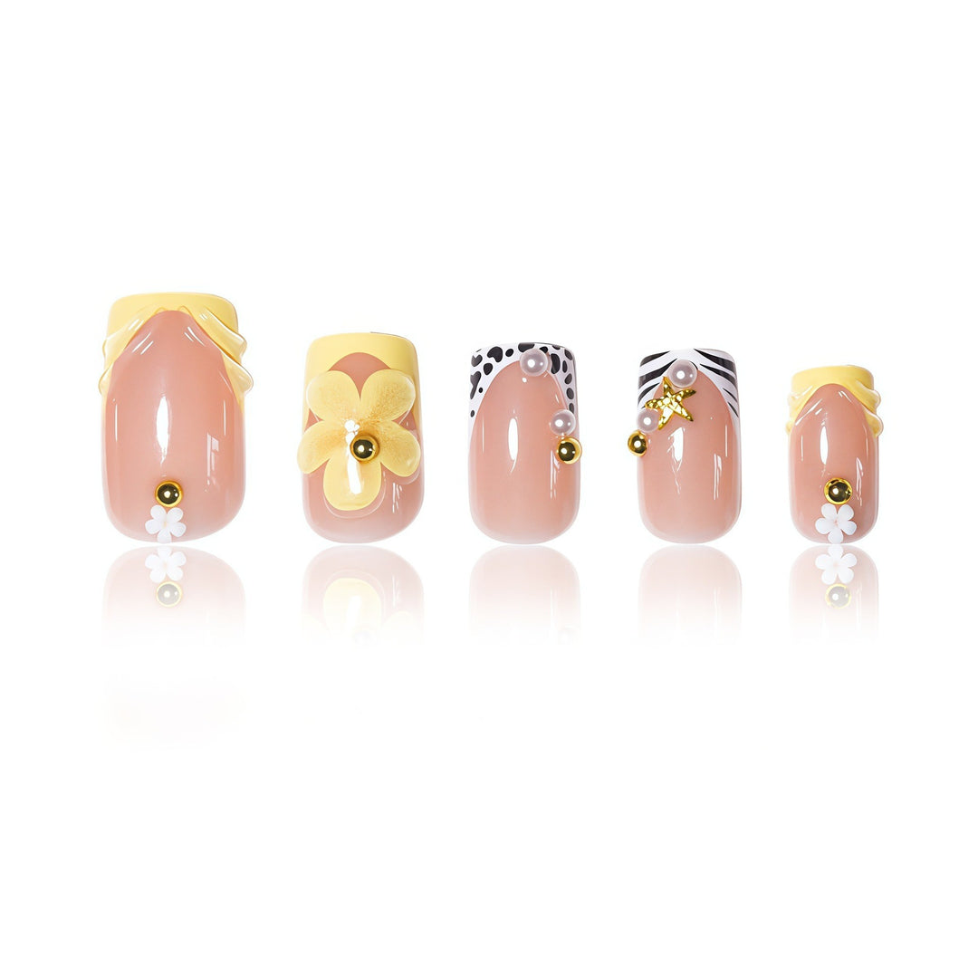 Blumen 3D Nagelkunst Verbesserungen Karnz