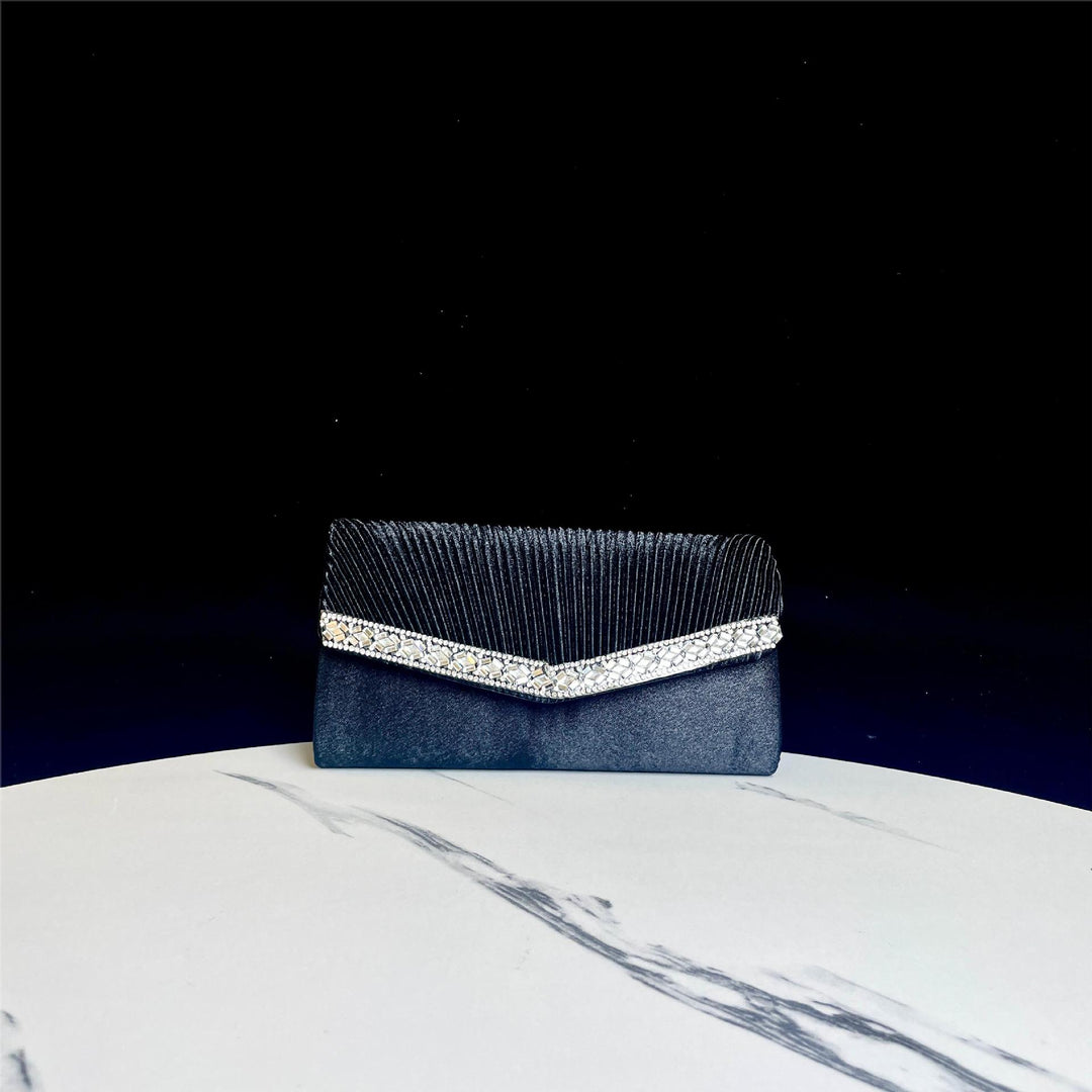 Plissee Abend Clutch