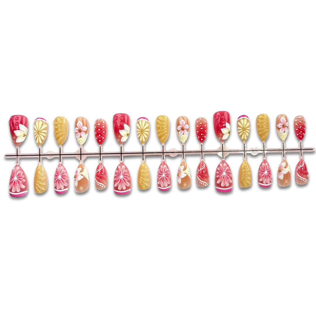 Frucht-inspirierte Press-On Nagelkunst Kollektion