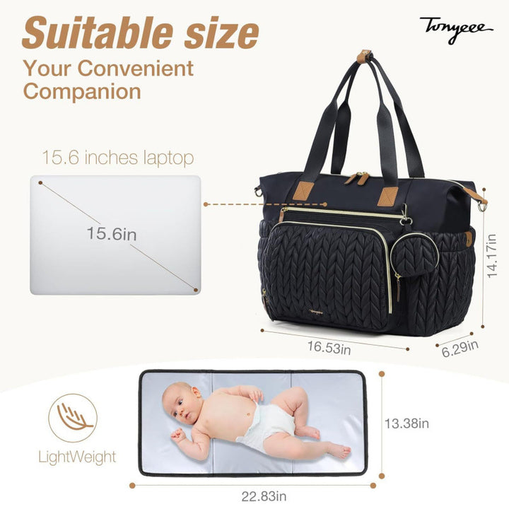 Multifunktionale gesteppten Wickeltasche Karnz