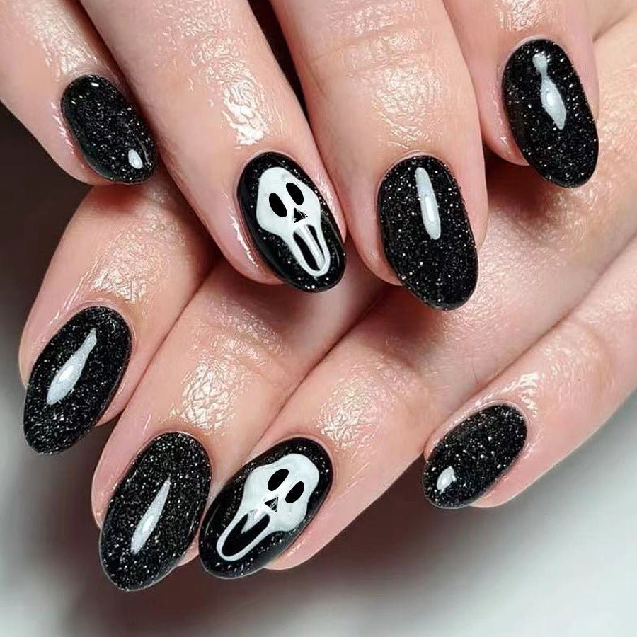 Kreatives Gothic Press-On Nagelkunst Set Karnz