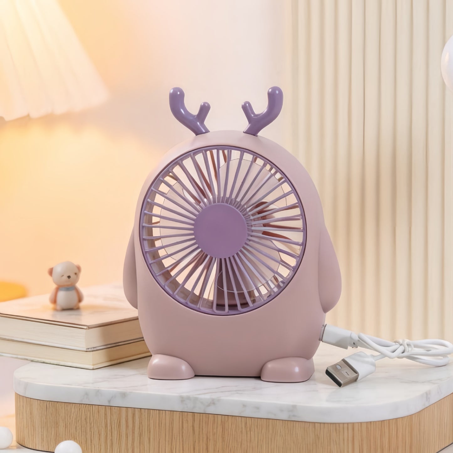 Damen Handventilator mit niedlichem Tierdesign Karnz