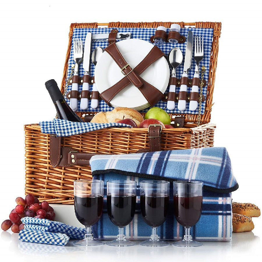 Damen Korb für Picknick mit Zubehör Karnz