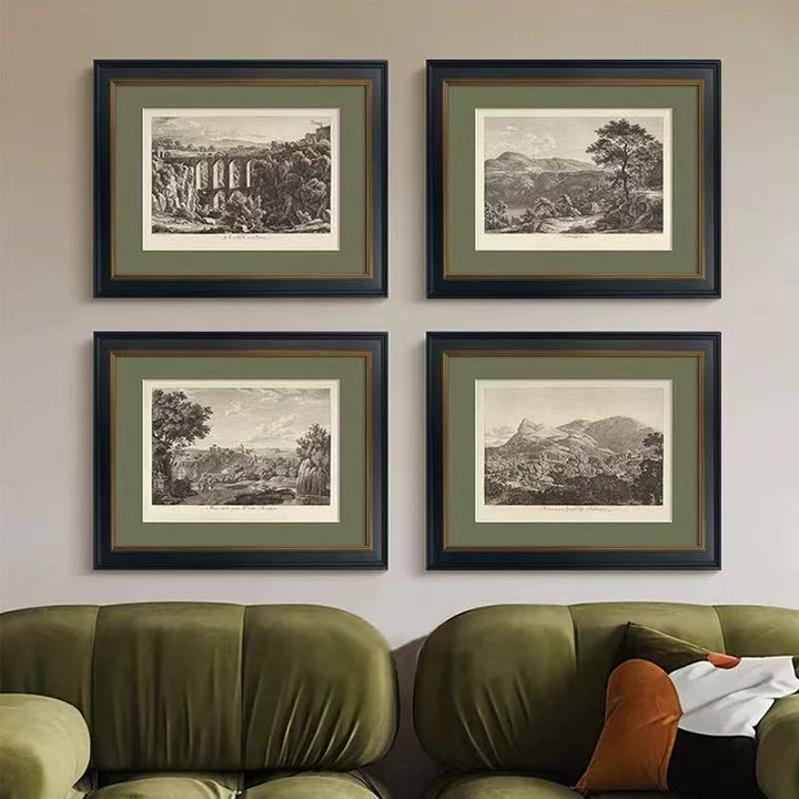 Vintage Landschaft Wandkunst