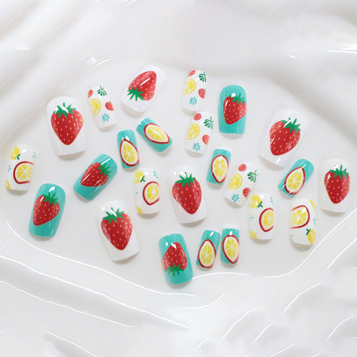 Künstlerische fruchtthematische Nagelkunst Karnz