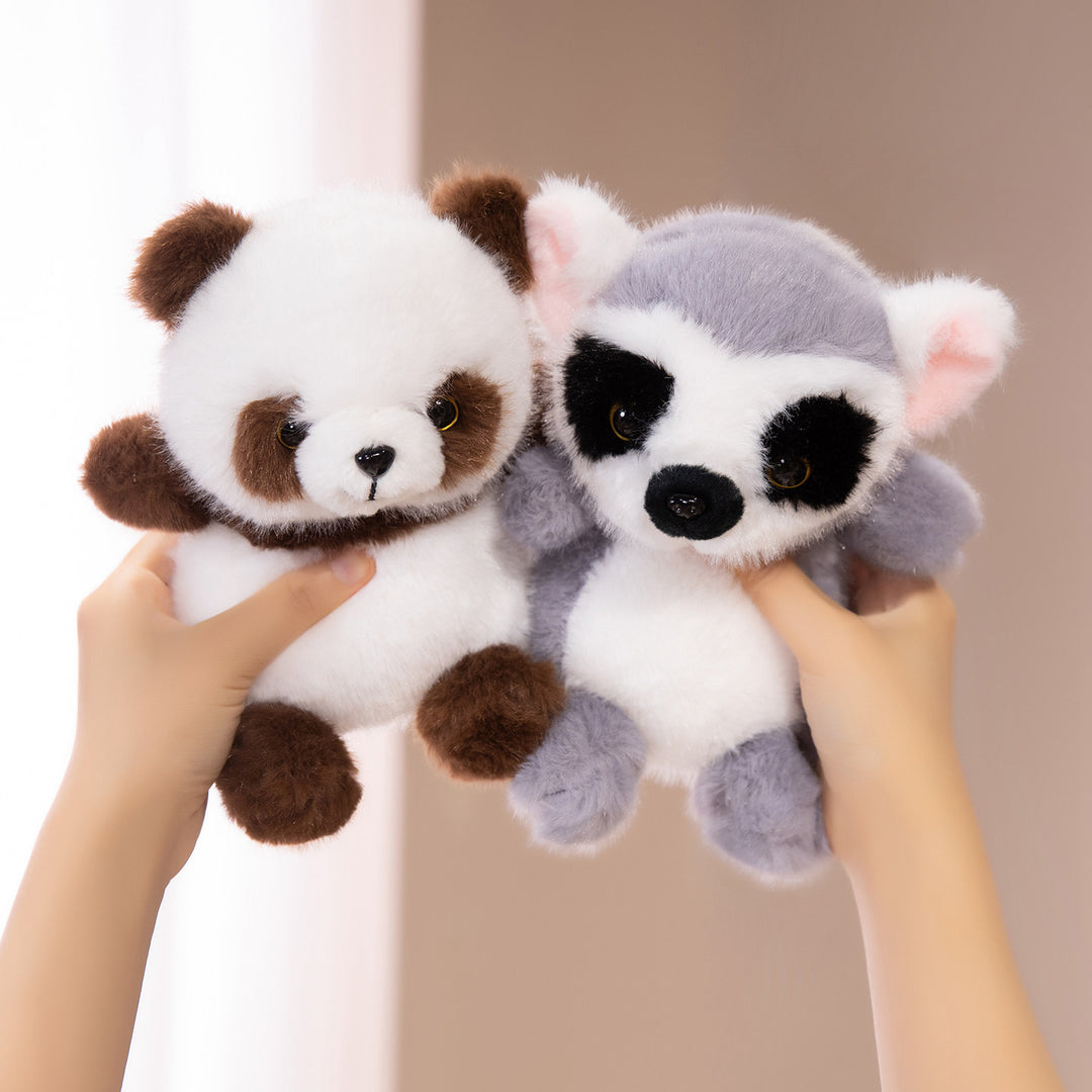 Plüsch Sitzender Husky Bettdecke mit Ultra-weichem Kunstfell und bestickten Details Karnz