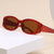 Damen Modische Retro-Sonnenbrille mit quadratischer Fassung Karnz