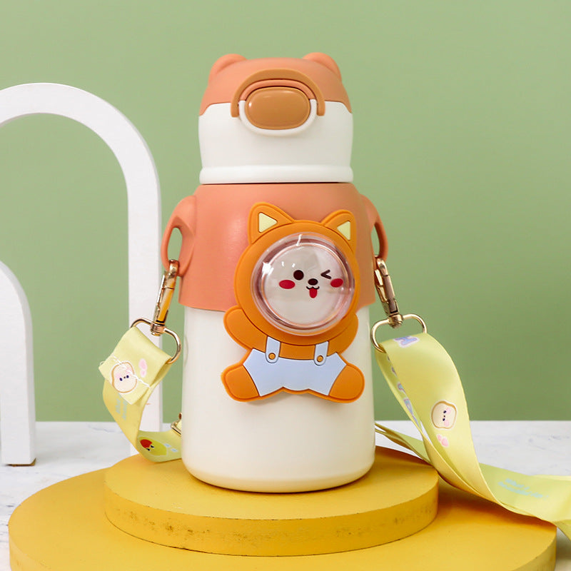 Damen Isolierte Trinkflasche mit niedlichem Tierdesign Karnz