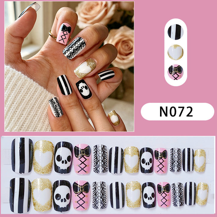Geometrisches Muster Press-On Nagelset