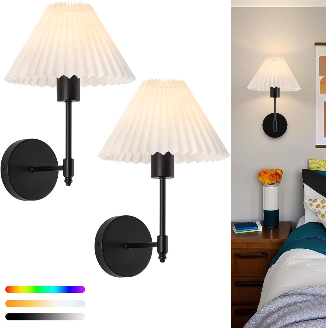Elegante gefaltete Shade Wandleuchte