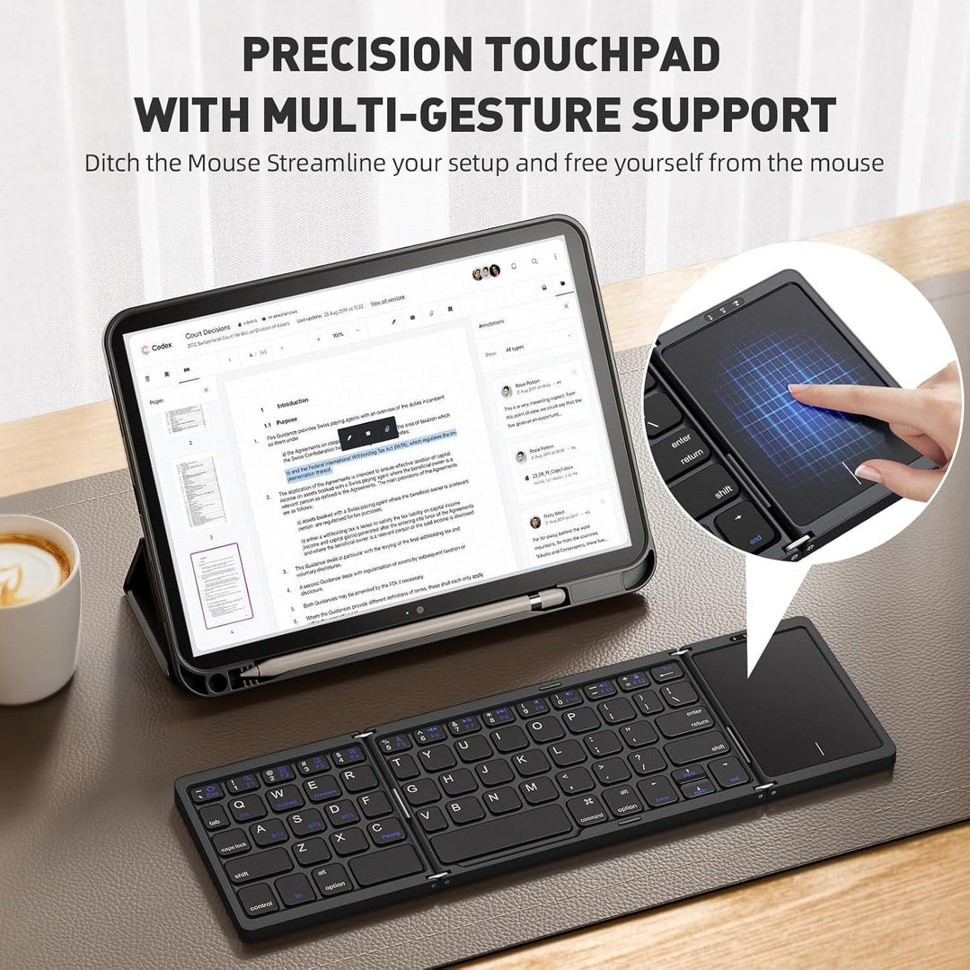 Faltbare Touchpad Wireless Tastatur Karnz