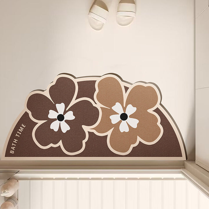 Blumenförmige Badematte