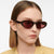 Damen Designer Sonnenbrille im modernen Oval-Design Karnz