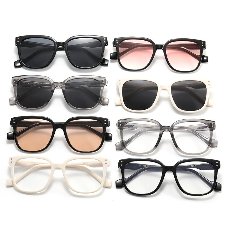 Damen stylische rechteckige Brille Karnz