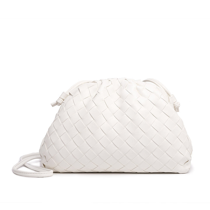 Elegante Gewebte Leder Eimer Tasche Karnz