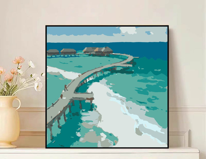 Scenic Mountain Landscape Leinwandkunst Karnz
