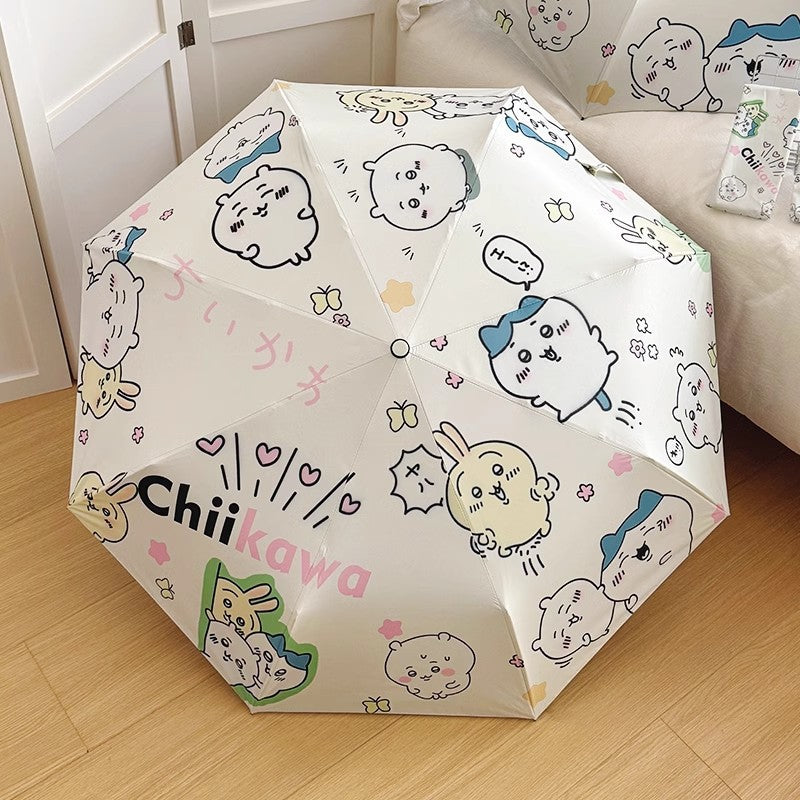 Damen Faltbarer Regenschirm mit niedlichen Cartoon-Motiven Karnz
