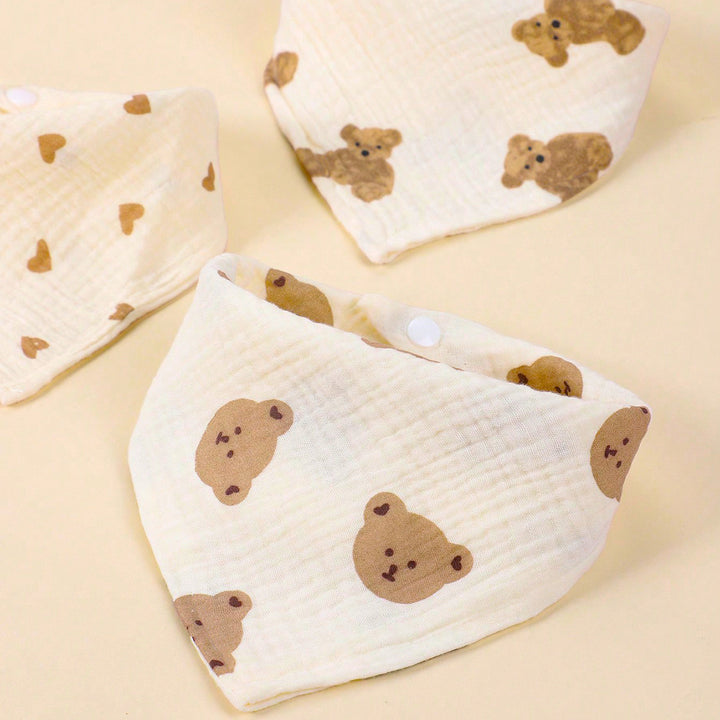 Weiches Baumwoll-Baby-Bandana-Lätzchen-Set Karnz