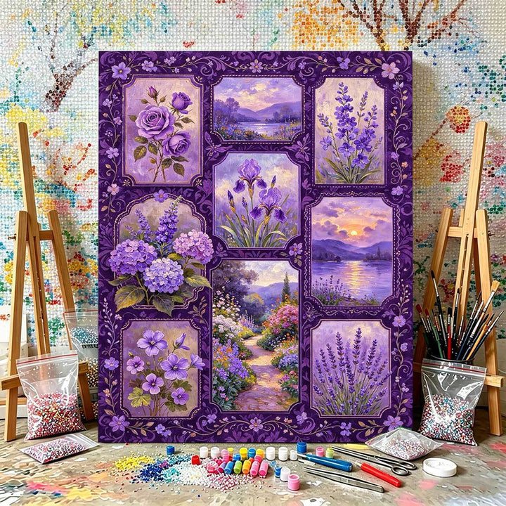 DIY Blumen-Themen Malen nach Zahlen Set Karnz