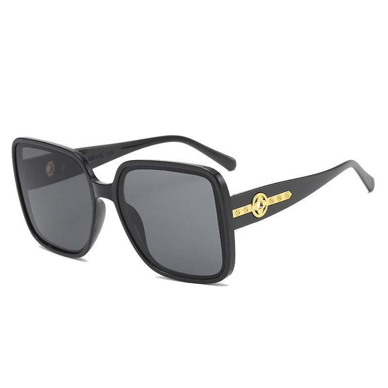 Damen modische quadratische Sonnenbrille mit luxuriösen Details Karnz