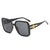 Damen modische quadratische Sonnenbrille mit luxuriösen Details Karnz