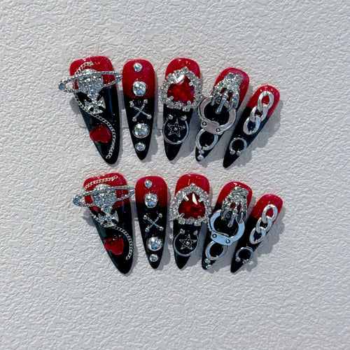 Glamouröse Nagelkunst Verlängerungen