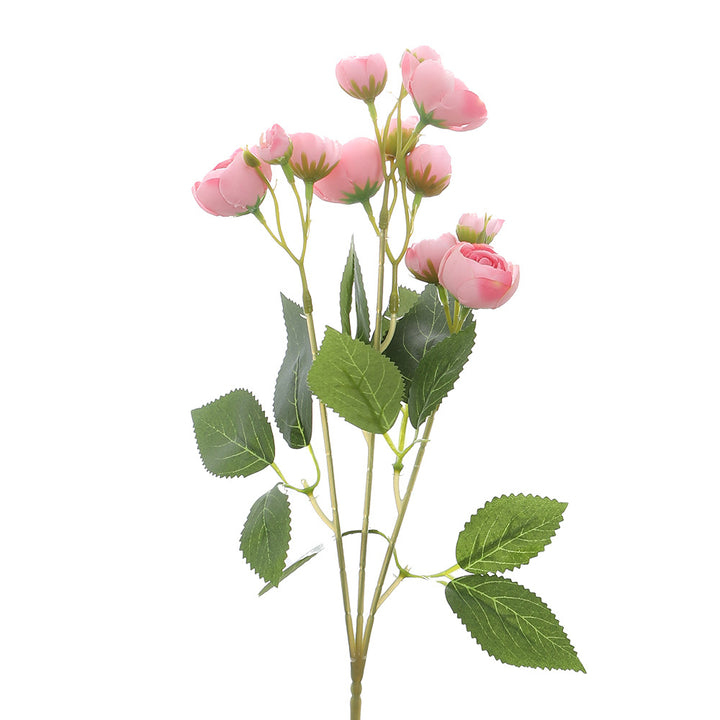 Realistische Kunstrose mit feinen Blüten und Blättern Karnz