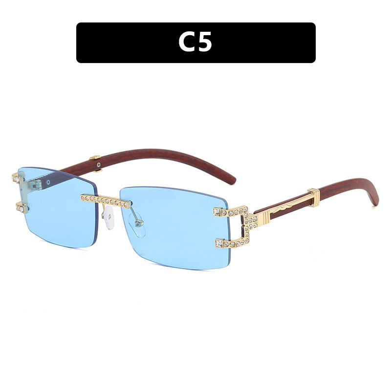 Damen exklusive Sonnenbrille im eleganten Design mit Strass-Akzenten Karnz