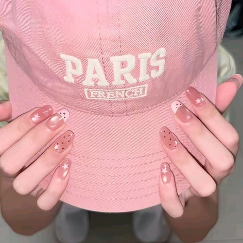 Künstlerisches Press-On Nail Art Set mit Sternmustern Karnz
