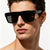 Damen moderne Sonnenbrille im minimalistischen Design Karnz
