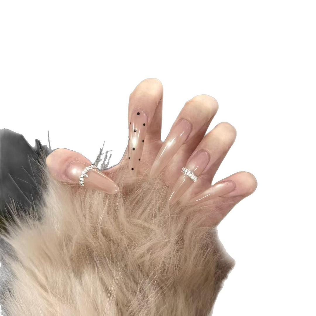 Stiletto-Nagelverlängerungen mit dekorativen Strasssteinen