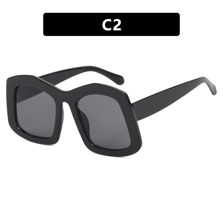 Damen große Sonnenbrille mit modischem Design und UV-Schutz Karnz