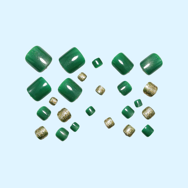 Kunstnagelset mit funkelnden Glitzerakzenten Karnz