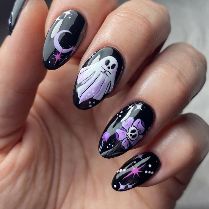 Halloween-Themen Gel-Nagelkunst Set Karnz