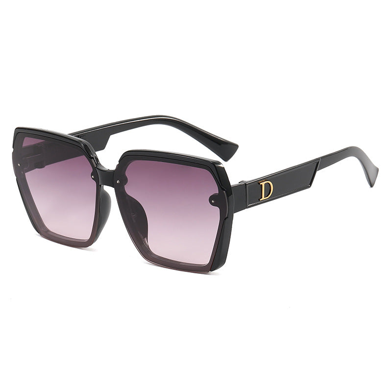 Damen geometrische Sonnenbrille mit robustem Rahmen Karnz